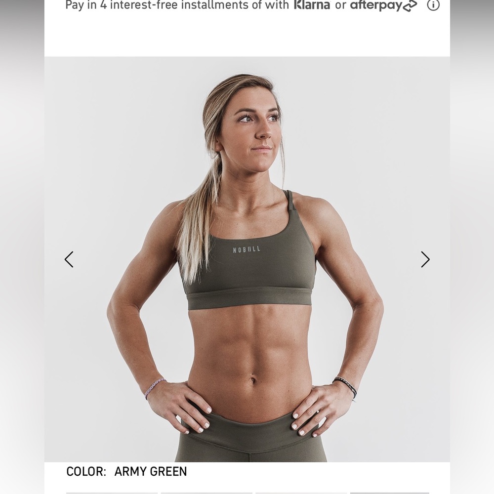 NOBULL Army Green Sports Bra